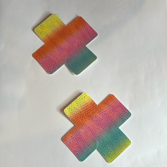Rainbow Pasties NWT 3”x3” - Picture 1 of 8